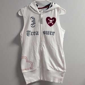 ❤️NWT❤️ Walt Disney World Tinkerbell Zip Down Hooded Tank With Pockets, Large